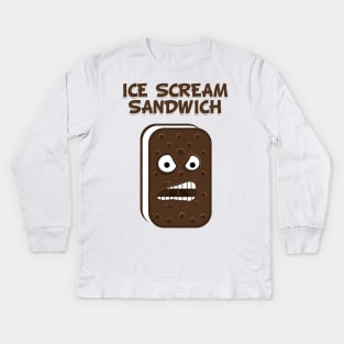 Ice Scream Sandwich Kids Long Sleeve T-Shirt